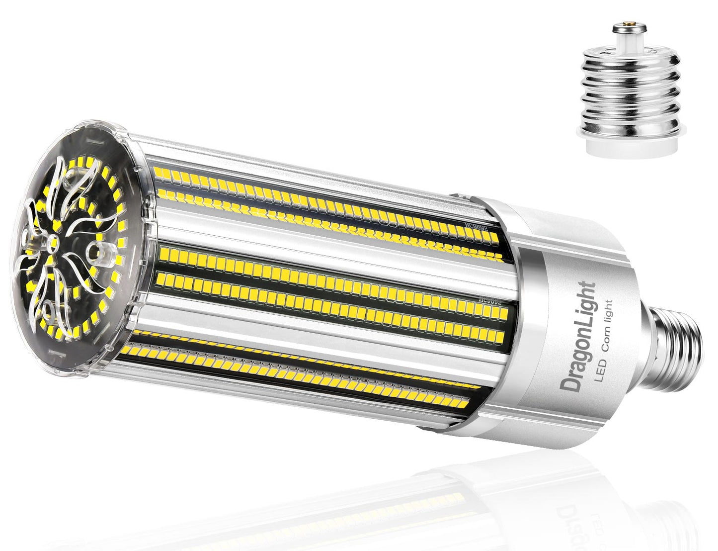 2025 Upgraded 120W Commercial Grade LED Corn Bulb Fanless 5000K Daylight E26/E39 Base 14,400LM - UL Listed