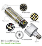 DragonLight 200W Commercial Grade LED Corn Bulb 5000K Daylight E39 Base 27,000LM - UL Listed