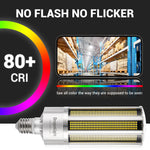 Newest 240W 347V/480V Commercial Grade LED Corn Bulb Fanless 5000K Daylight E39/E40 Base 32,400LM AC180-520V
