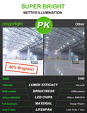 2023 Upgraded 54W LED Corn Bulb Fanless 6000K Daylight E26/E39 Base 6,500LM - UL Listed