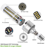 DragonLight 120W Commercial Grade LED Corn Bulb 6000K Daylight E26/E39 Base 14,400LM - UL Listed