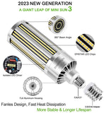 DragonLight 80W Commercial Grade LED Corn Bulb Fanless 5000K Daylight E26/E39 Base 9,600LM - UL Listed