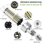 DragonLight 60W LED Corn Bulb 3000K Warm White E26/E39 Base 7,200LM - UL Listed