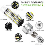 DragonLight 60W LED Corn Bulb 3000K Warm White E26/E39 Base 7,200LM - UL Listed