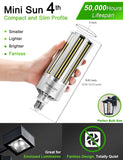 2023 Upgraded 80W Commercial Grade LED Corn Bulb Fanless 5000K Daylight E26/E39 Base 9,600LM - UL Listed