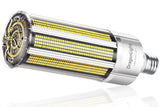 Newest 240W 347V/480V Commercial Grade LED Corn Bulb Fanless 5000K Daylight E39/E40 Base 32,400LM AC180-520V
