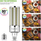 DragonLight 100W Commercial Grade LED Corn Bulb Fanless 5000K Daylight E26/E39 Base 12,000LM - UL Listed