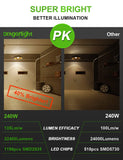 DragonLight 240W Commercial Grade LED Corn Bulb 3000K Warm White E39 Base 32,400LM - UL Listed