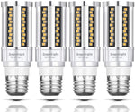 DragonLight 15W LED Corn Bulbs Fanless 3000K Warm White E26 Base 1800LM [Pack of 4] - UL listed