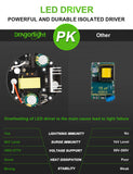 DragonLight 60W LED Corn Bulb 6000K Daylight E26/E39 Base 7,200LM - UL Listed