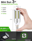 DragonLight 15W LED Corn Bulbs Fanless 3000K Warm White E12 Base 1800LM [Pack of 4] - UL listed