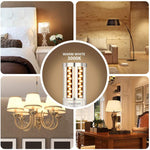 DragonLight 15W LED Corn Bulbs Fanless 3000K Warm White E12 Base 1800LM [Pack of 4] - UL listed