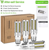 DragonLight 15W LED Corn Bulbs Fanless 3000K Warm White E26 Base 1800LM [Pack of 4] - UL listed