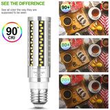 DragonLight 20W LED Corn Bulbs Fanless 3000K Warm White E26 Base 2,400LM [Pack of 2] - UL Listed