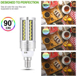 DragonLight 15W LED Corn Bulbs Fanless 3000K Warm White E12 Base 1800LM [Pack of 4] - UL listed
