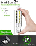 DragonLight 20W LED Corn Bulbs Fanless 3000K Warm White E26 Base 2,400LM [Pack of 2] - UL Listed