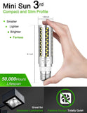 DragonLight 20W LED Corn Bulbs Fanless 3000K Warm White E26 Base 2,400LM [Pack of 2] - UL Listed