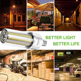 DragonLight 240W Commercial Grade LED Corn Bulb 3000K Warm White E39 Base 32,400LM - UL Listed