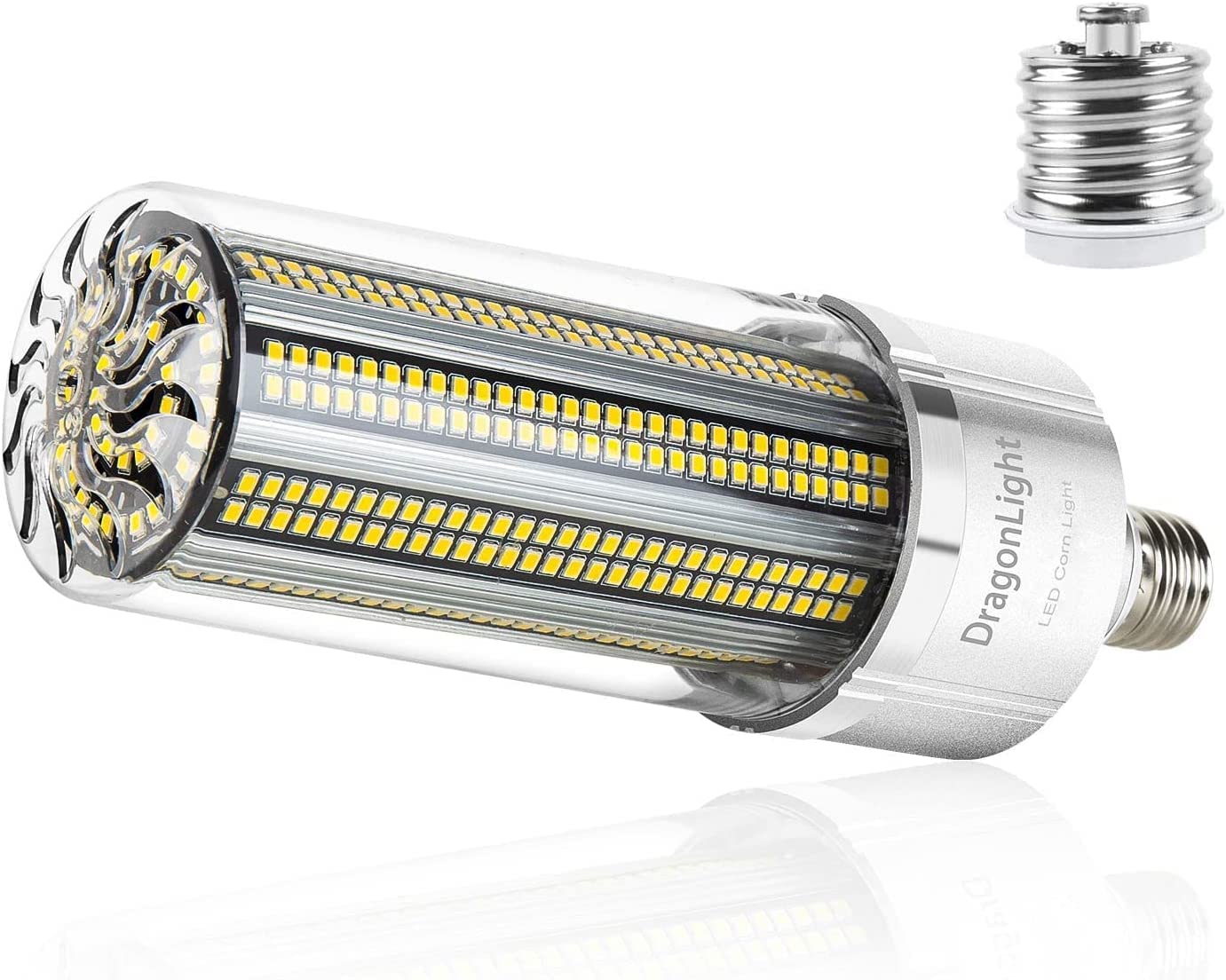 DragonLight 120W Commercial Grade LED Corn Bulb 4000K Neutral White E26/E39 Base 14,400LM - UL Listed