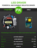 DragonLight 120W Commercial Grade LED Corn Bulb Fanless 5000K Daylight E26/E39 Base 14,400LM - UL Listed