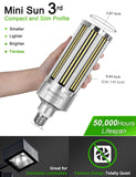 DragonLight 100W Commercial Grade LED Corn Bulb Fanless 5000K Daylight E26/E39 Base 12,000LM - UL Listed