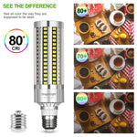 DragonLight 60W LED Corn Bulb Fanless 5000K Daylight E26/E39 Base 7,200LM - UL Listed